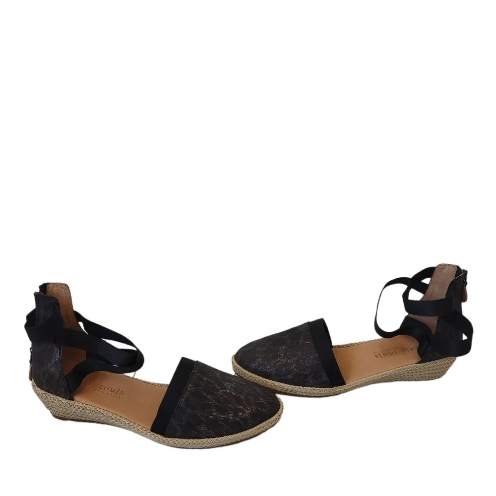 NEW NWOB Gentle Souls 10 Noa Beth espadrilles leopard
